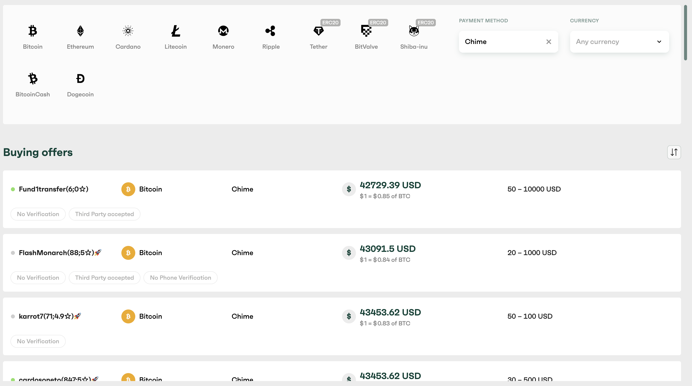 Buy Bitcoin with Chime | BitValve