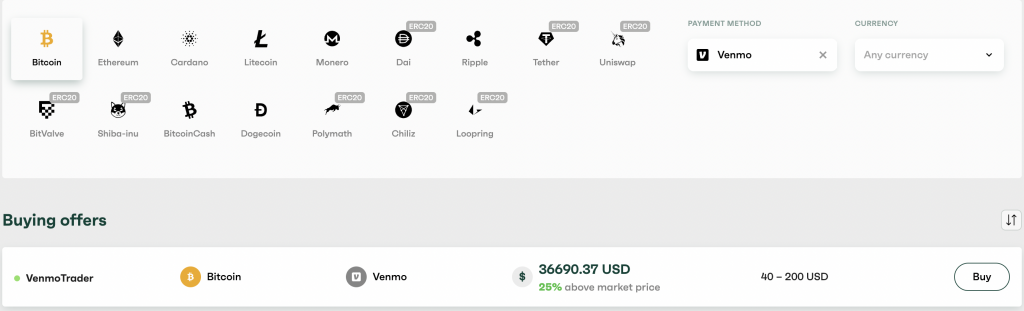 Can i use venmo to buy bitcoin cheap